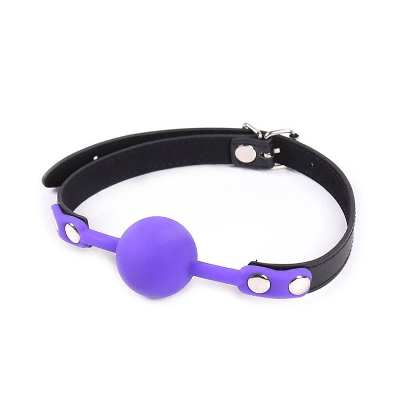 Adora Silicone Ball Gag - Purple